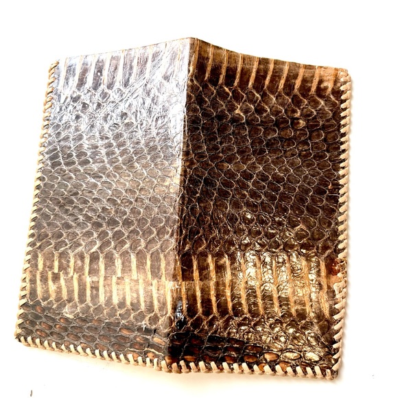 ❗️Sold❗️Vintage 20s Python Wallet Billfold - Picture 5 of 11